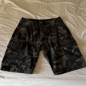 Polo by Ralph Lauren Black Camouflage Cargo Shorts
